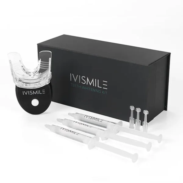 ערכה להלבנת שיניים של Ivsmile.
שם המוצר: Ivsmile מכשיר להלבנת שיניים