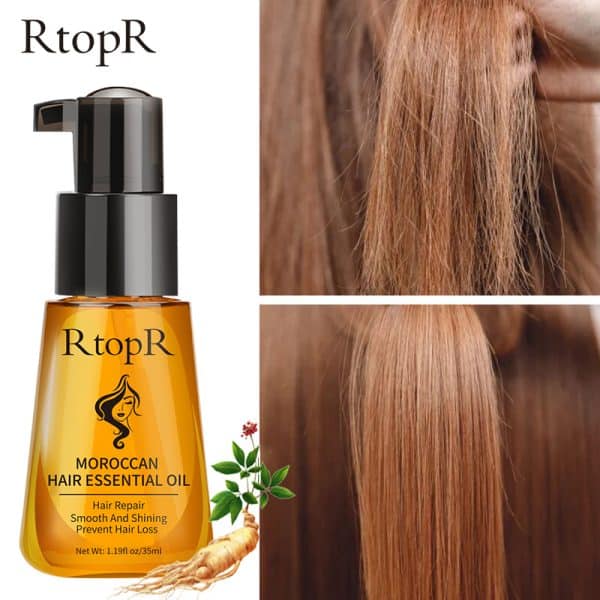 Riopr שמן רוקאי לשיער טיפוח טבעי לשיער לשיער ארוך.